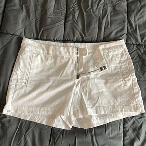White twill shorts, size 14